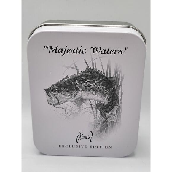 Avon Al Agnew Bass Pocket Watch NOS w Tin 2003 Majestic Waters main image 4